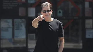 Charlie Sheen Flashes An Infectious Smile Following Reunion With Producer Chuck Lorre