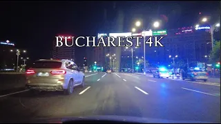 Bucharest Drive 4K - Driving in Bucharest at night 2022, Bucharest Romania [4k Ultra HD]