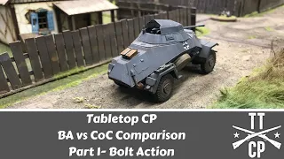 Tabletop CP: BA vs CoC Comparison Part 1- Bolt Action