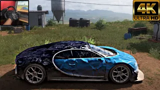 Rebuilding Bugatti Chiron 2018 || Forza Horizon 5 || Nitho Drive Pro One || 4k Ultra HD Gameplay