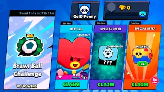 ✅ BRAWL BALL CHALLENGE on 0 TROPHY Account 🏆 New Spray + Box Opening - Brawl Stars