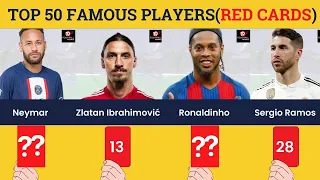 Top 50 Famous Players with Red Cards - Football Figures