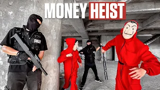 MONEY HEIST vs POLICE in REAL LIFE ll THE AVENGERS ll FULL VERSION (Epic Parkour Pov Chase)
