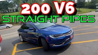 2016 Chrysler 200 V6 DUAL EXHAUST w/ STRAIGHT PIPES!