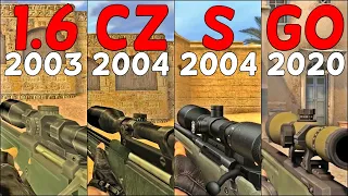 CS:GO vs. CS:S vs. CS:CZ vs. CS 1.6 - Weapons Comparison