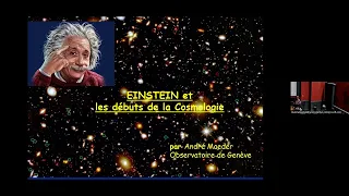 Conférence SVSN Einstein-Cosmologie (André Maeder)