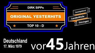 Original Yesterhits Top Ten Germany vor 45 Jahren