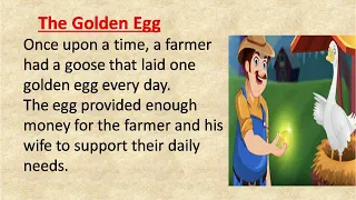 Learn English Through Stories | Short Moral Story: The Golden Egg.