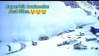 A Massive Avalanche was hits Near; Zojila Pass, Zojila 😲, #zojilaupdate