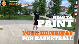 How To Paint a Basketball Court On Your Driveway