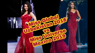 Miss Global Uzbekistan 2018 vs Miss Universe Mexico 2019. Top 10