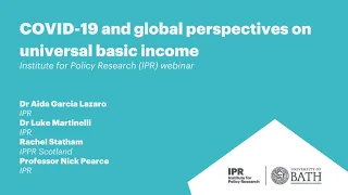 COVID-19 and global perspectives on universal basic income