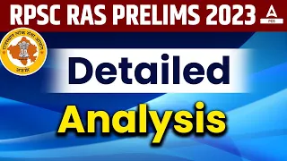 🔴 RAS Pre Paper Analysis 2023 | RAS Detailed Paper Solution | RPSC RAS Exam Analysis