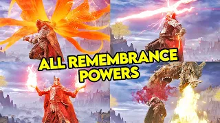 Elden Ring - All Remembrance Powers Showcase