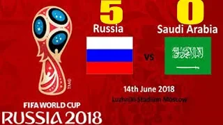 Russia VS Saudi Arabia FIFA World Cup 2018 Extended Highlights|A Road To FIFA World Cup 14 June 2018