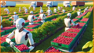 How To Harvest Millions Of Tons Of Cherry, Modern Food Technology Processing Machines