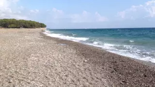 Турция, Кемер, дикий пляж. 2014 Turkey, Kemer, wild beach.Средиземное море, Mediterranean Sea.