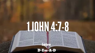 1 John 4:7-8 | Guitar Chords and Lyrics | Scripture Songs | Cover