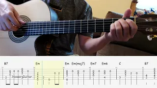 Michelle beatles Fingerstyle Tab