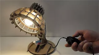 Как сделать настольную лампу из картона Настольная лампа из картона