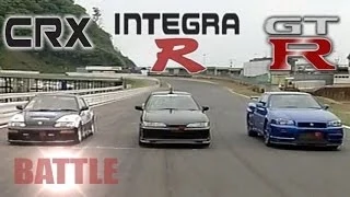 [ENG CC] Spirits Integra R vs. Nissan GT-R R34 vs. K-Shift CR-X HV45