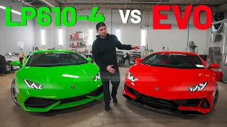 DIFFERENCES BETWEEN LAMBORGHINI HURACAN EVO vs HURACAN LP610-4 *COMPARISON*