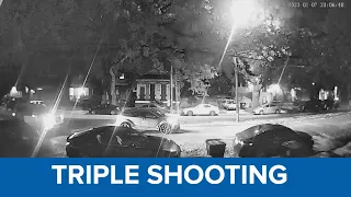 Surveillance video captures part of shootout in Mid-City triple shooting