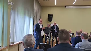 Tomasz Ognisty na spotkaniu z Ministrem Henrykiem Kowalczykiem w Kombinacie Rolnym Kietrz