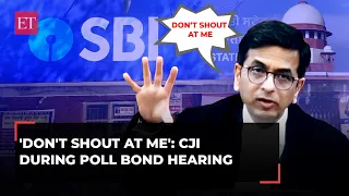 'Don't shout at me': CJI Chandrachud blasts lawyer during Electoral Bonds hearing