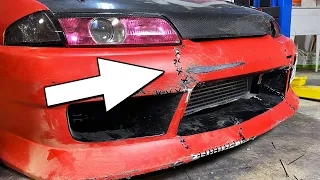 We Fix An Entire Bumper With Only ZIP TIES! (DIY)