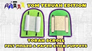 YMTOI Parsha Pearls Yom Teruah Edition Crafts 2022 | Torah Scroll