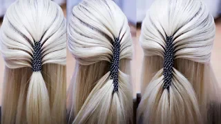 Коса с цепочкой  Быстрая причёска из косы  Hairstyle tutorial