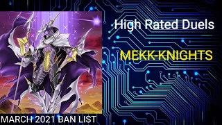 Mekk-Knight | March 2021 Banlist | High Rated Duels | Dueling Book | March 24 2021