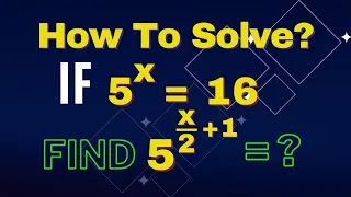 A Nice Mathematics Exponential Olympiad Problem | You Should Know This Trick | Can You Solve This?