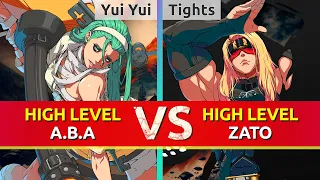 GGST ▰ Yui Yui (A.B.A) vs Tights (Zato). High Level Gameplay