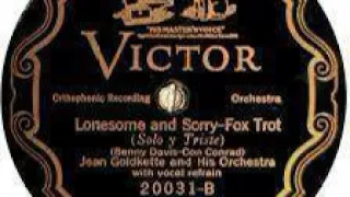 Jean Goldkette And His Orchestra "Lonesome And Sorry" (NY, Apr 23, 1926) - Victor 20031.