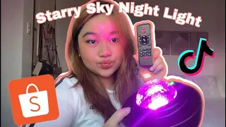 Starry Sky Night Light/Galaxy Projector from Shopee | Unboxing + Tutorial Review | Micah Lozano