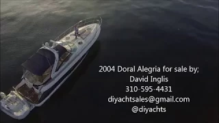 '04 Doral Alegria 45' for sale by DAVID INGLIS, walk-thru w aerial drone