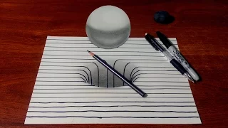 Drawing a 3D Hole/Sphere with Lines
