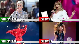 FEMALE SINGERS WELL DESERVED FAME VS OVERRATED VS UNDERRATED