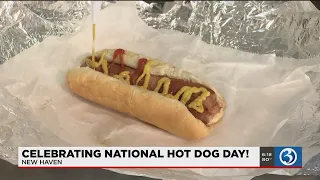 VIDEO: New Haven officials visit Hummel Brothers on National Hot Dog Day