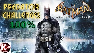 Batman: Arkham Asylum (PC) / 100% Hard Playthrough / Predator Challenges - [2K/60fps]