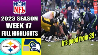 Pittsburgh Steelers vs Seattle Seahawks FULL GAME 2nd QTR WEEK 17 (12/31/23) | NFL Highlights 2023