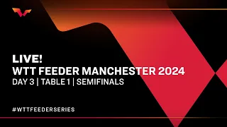 LIVE! | T1 | Day 3 | WTT Feeder Manchester 2024 | Semifinals