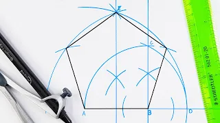 How to draw a pentagon - Method 2