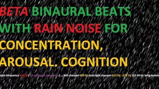 Focus And Concentration 639 Hz Solfeggio Frequency Beta Binaural Beats With Rain Sounds Brainwaves