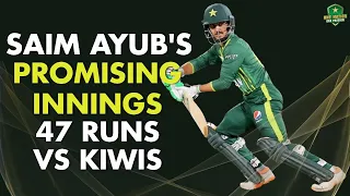 Saim Ayub's Scintillating Fireworks with the Bat | 47 vs New Zealand in 1st T20I, 2023