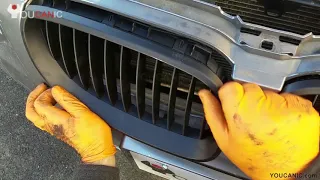 BMW Front Grill Replacement Upgrade - How to Replace It Yourself