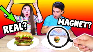 REAL FOOD vs MAGNET FOOD !