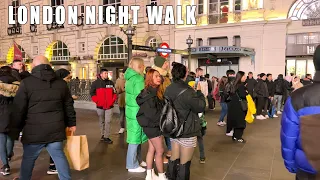 London Night Walk 4K | Quiet Night in Central London | London Nightlife 2023